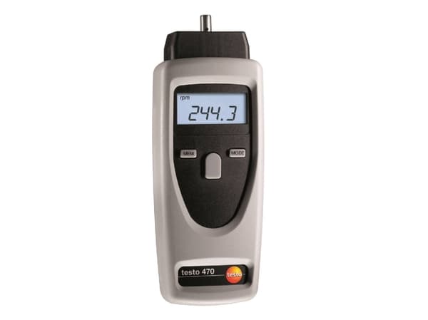 Testo 470, LCD, 5 cifre, Lajittelu, Grå