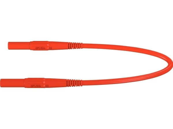 Stäubli XMF-419 Sikkerhedsprøveledning Lamelstik 4 mm Lamelstik 4 mm 1.00 m Rød 1 stk