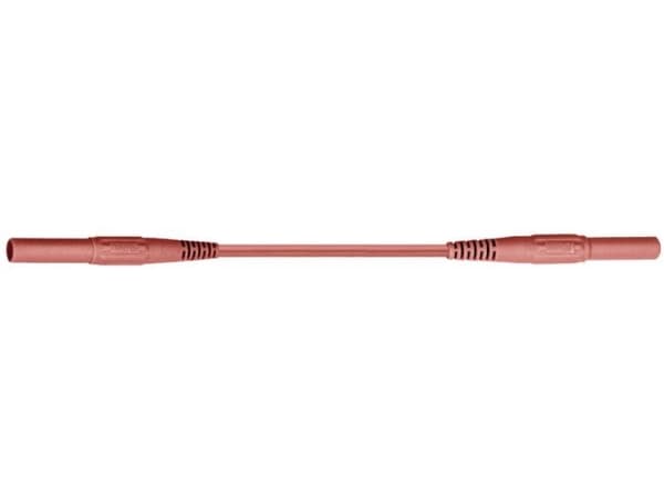 Stäubli XMF-419 Sikkerhedsprøveledning Lamelstik 4 mm Lamelstik 4 mm 1.00 m Rød 1 stk