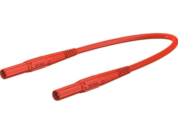 Stäubli XMF-419 Sikkerhedsprøveledning Lamelstik 4 mm Lamelstik 4 mm 1.00 m Rød 1 stk