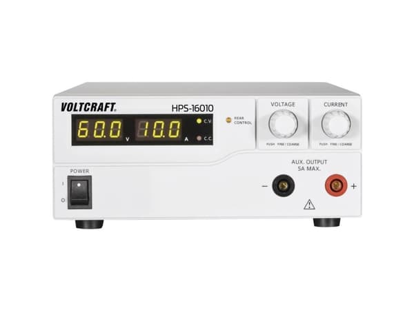 Voltcraft laboratoriestrømforsyning, justerbar HPS-16010 1 - 60 V/DC 0 - 10 A 600 W 1 x Fjernkontroll (HPS-16010)