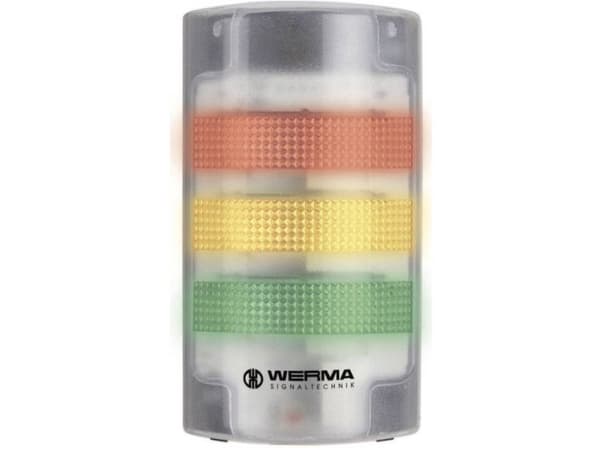 Werma FlatSIGN, Vihreä, Punainen, Keltainen, 50000 h, Polykarbonaatti (PC), -30 - 50 °C, IP65, 24 V