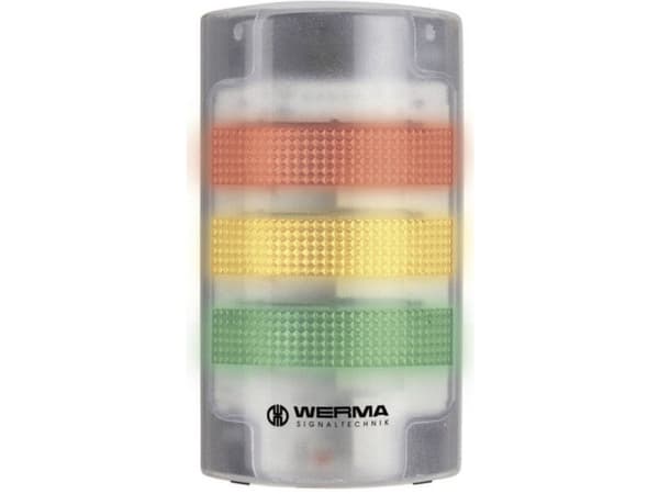 Werma FlatSIGN, Vihreä, Punainen, Keltainen, 50000 h, Polykarbonaatti (PC), -30 - 50 °C, IP65, 24 V