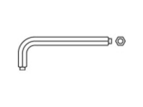 TOOLCRAFT Vinkelskruvmejsel Unbrako 12 mm