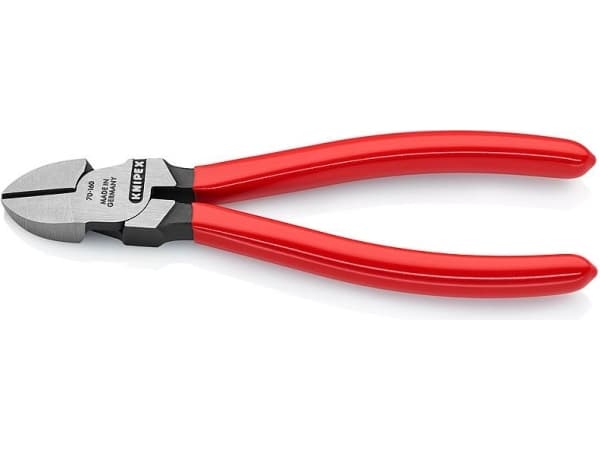 Knipex 70 01 160, Avbitartång, Kromvanadinstål, Plast, Röd, 160 mm, 171 g