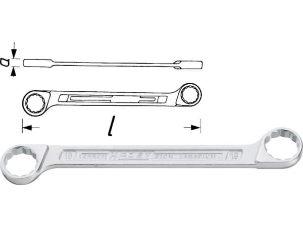 HAZET 610N-8X9, Hopea, 8,9 mm, Hopea, 11,3 cm, 14 g, 1 kpl