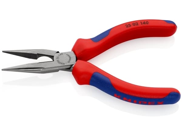 Knipex 25 02 140, Diagonal tang, Kromvanadiumstål, Plast, Blå, Rød, 140 mm, 109 g