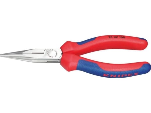 Knipex 25 02 140, Diagonal tang, Kromvanadiumstål, Plast, Blå, Rød, 140 mm, 109 g