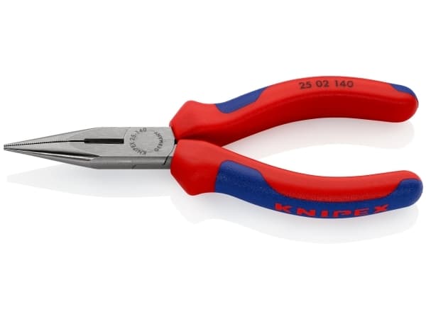 Knipex 25 02 140, Diagonal tang, Kromvanadiumstål, Plast, Blå, Rød, 140 mm, 109 g