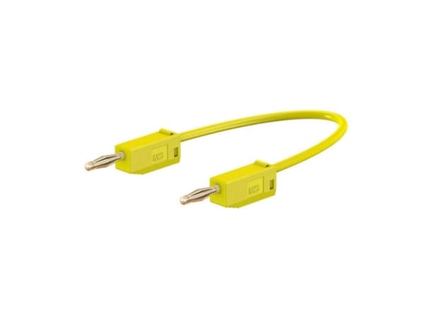 Stäubli LK205 Prøveledning Lamelstik 2 mm Lamelstik 2 mm 0.60 m Gul 1 stk