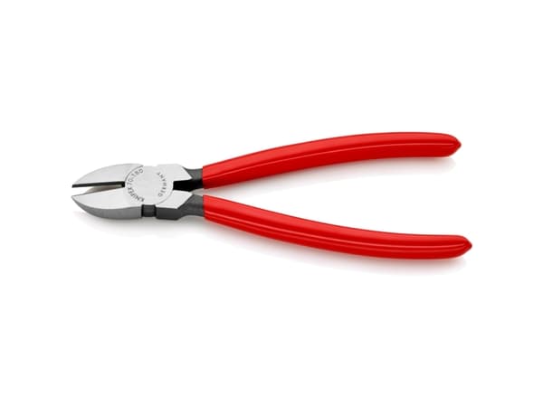 Knipex 70 01 180, Diagonal tang, Kromvanadiumstål, Plast, Rød, 180 mm, 200 g