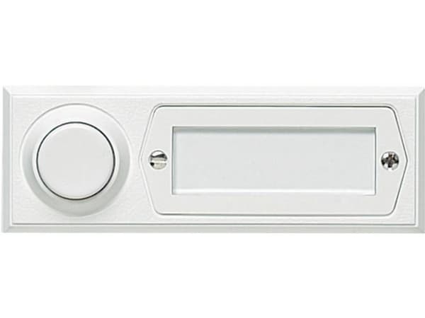Grothe 51013 Ringeklokke med navneskilt Enkel Hvid 12 V/1,5 A