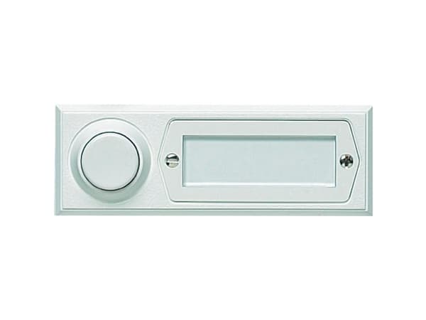 Grothe 51013 Ringeklokke med navneskilt Enkel Hvid 12 V/1,5 A