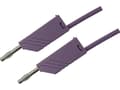 Pikkukuva 2 / 5: SKS Hirschmann MLN 100/2,5 VI Prøveledning [Lamelstik 4 mm - Lamelstik 4 mm] 1.00 m Violetti
