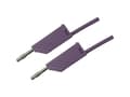 Pikkukuva 1 / 5: SKS Hirschmann MLN 100/2,5 VI Prøveledning [Lamelstik 4 mm - Lamelstik 4 mm] 1.00 m Violetti