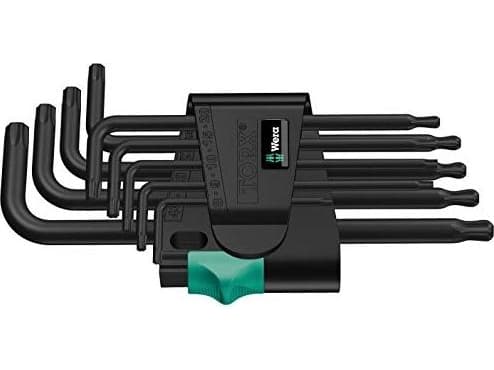 Wera 05073598001, L-torx-nøkkel, TX8, Sort, China, 80 mm, 28 mm