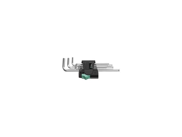 Wera 05022181001, L-formet hex-nøkkelsett, Metrisk, 7 stykker, 1.5,2,2.5,3,4,5,6 mm, Kromfarget, 20 mm