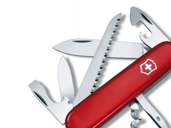 Victorinox 1.3613, Fällkniv av slipjoint-modell, Kniv med flera verktyg, Rostfritt stål, 18 mm, 82 g