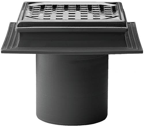 PURUS Flextop 110mm, ritilällä ja kehyksellä, harmaa, VA-hyväksytty