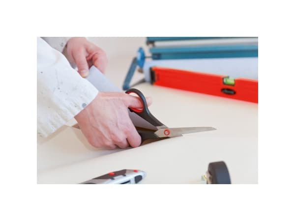 Vigor Universal scissors, Voksen, Rett kutt, Single/enkelt, Svart, Rød, Universell, Høyrehendt
