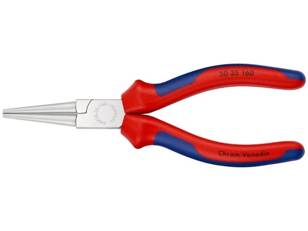Knipex 30 35 160, Nåltänger, 2,5 mm, 4,1 cm, Stål, Blå, Röd, 160 mm
