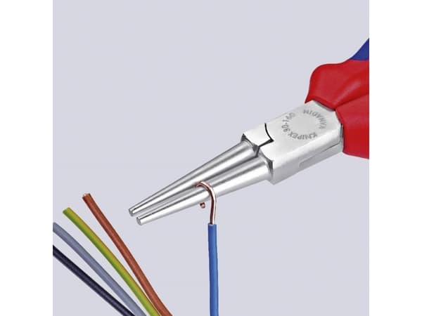 Knipex 30 35 160, Nåltänger, 2,5 mm, 4,1 cm, Stål, Blå, Röd, 160 mm