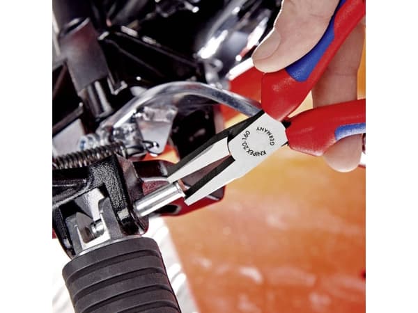 Knipex 20 06 160, Nesetang, Kromvanadiumstål, Plast, Oransje, Rød, 160 mm, 176 g