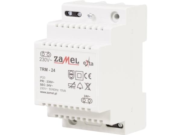 Zamel TRM-24 Dörklokke-transformator 24 V/AC 0,63 A