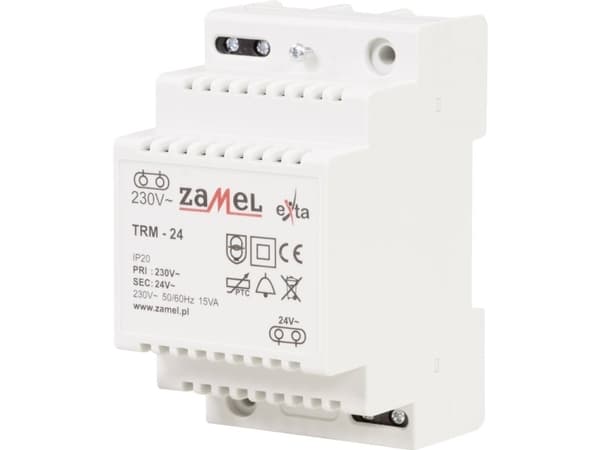 Zamel TRM-24 Dörklokke-transformator 24 V/AC 0,63 A