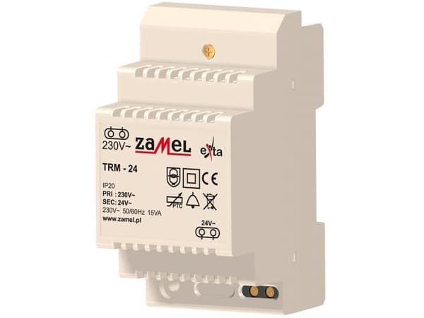 Zamel TRM-24 Dörklokke-transformator 24 V/AC 0,63 A