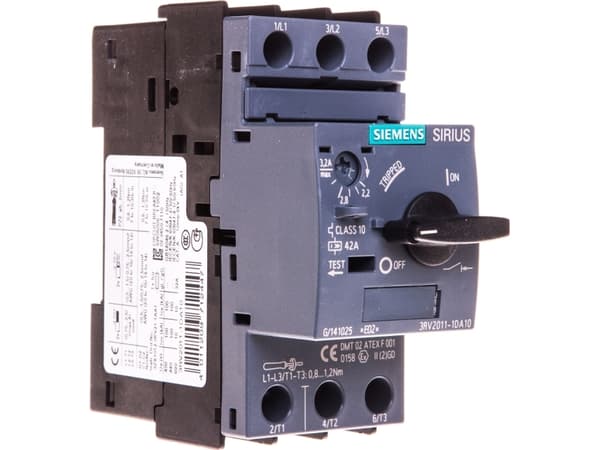 Siemens 3RV2011-1DA10, IP20, 690 V