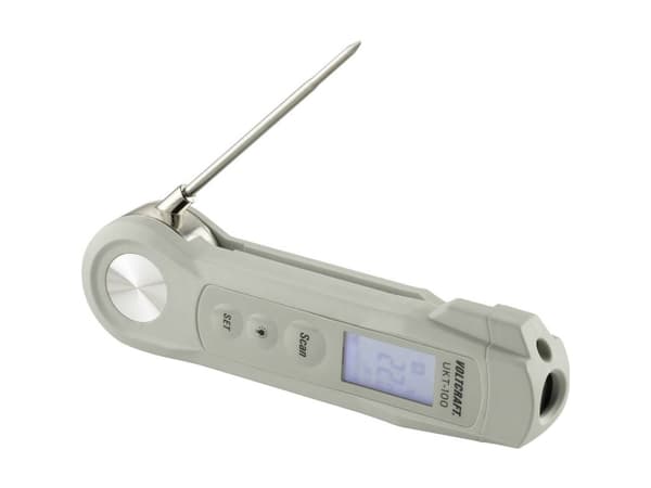 VOLTCRAFT UKT-100 Indstikstermometer Måleområde temperatur -40 til 280 °C LED-lommelygte, Berøringsfri IR-måling, IP65