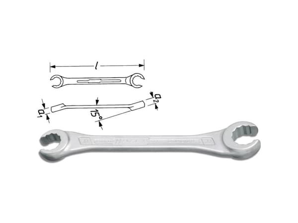 HAZET 612-10X11, Silver, 10x11 mm, Silver, 14,7 cm, 60 g, 1 styck