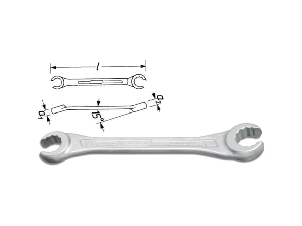 HAZET 612-10X11, Silver, 10x11 mm, Silver, 14,7 cm, 60 g, 1 styck