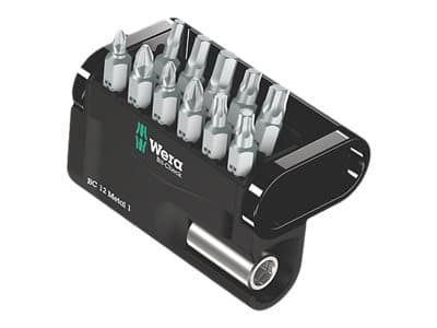 Wera Bit-Check 12 Metal 1 - Skrutrekkerbitssett - 12 stk