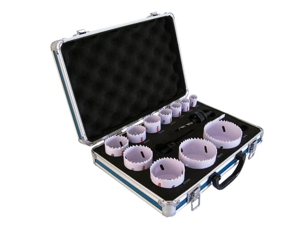 Makita D-47298, Setti, Metalli, Puu, 19,22,25,29,35,38,44,51,57,68,75 mm, 14 kpl, 11 kpl