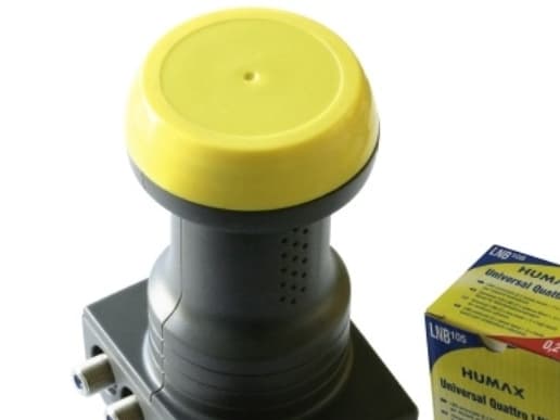 Humax 122-B Twin-LNB Deltagerantal: 2 Feedoptagelse: 40 mm forgyldte tilslutninger