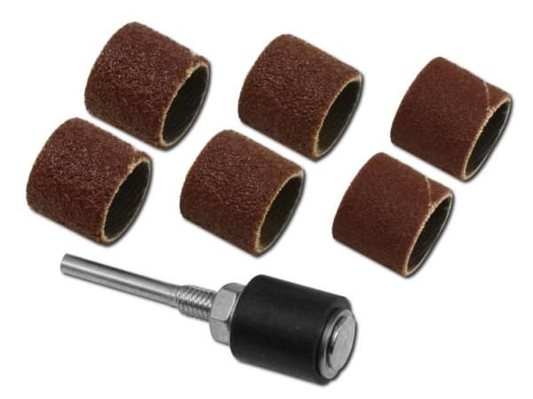 Donau Elektronik 1626 Slibehylstre-sæt med slibedorn (Ø) 13 mm 6 stk