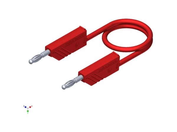 SKS Hirschmann CO MLN SIL 200/1 Prøveledning Lamelstik 4 mm Lamelstik 4 mm 2.00 m Rød 1 stk
