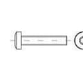 Miniatyrbild 1 av 4: TOOLCRAFT 146079 Linseskruer M4 35 mm T-profil DIN 7985 Stål Galvaniseret 200 stk