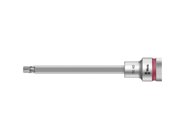Wera 05003854001, Stikkontakt, 1/2", 1 hoder, T40, Kromvanadiumstål, Kromfarget