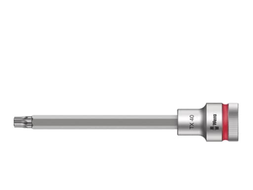 Wera 05003854001, Stikkontakt, 1/2", 1 hoder, T40, Kromvanadiumstål, Kromfarget