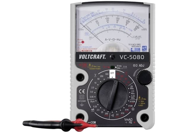 VOLTCRAFT VC-5080 Hånd-multimeter Analog CAT III 500 V