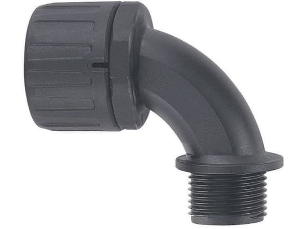 LAPP 55506485 SILVYN® FPAG-M12x1,5 90° Letkuliitin Musta M12 6,30 mm 90° 1 kpl 1 kpl