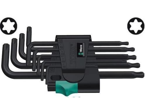 Wera 05024242001, L-torx nyckel, TX8, Svart, Tjeckien, 72 mm, 25 mm