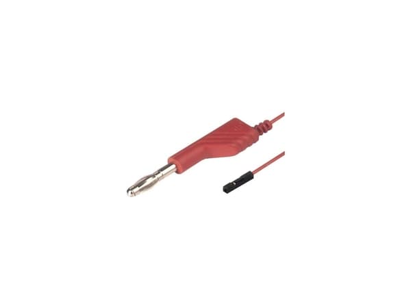 SKS Hirschmann MAL 4-0.64/100-0.25 Prøveledning Lamelstik 4 mm Bøsning 0,64 mm 1.00 m Rød 1 stk