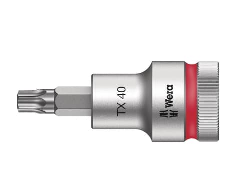 Wera 05003834001, Pistorasia, 1/2", 1 pää(t), T40, Kromivanadiini-teräs, Kromi