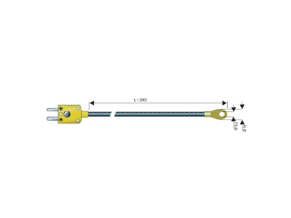 B + B Thermo-Technik 0625 1446-07 Overfladesensor -50 til +400 °C Sensortype K