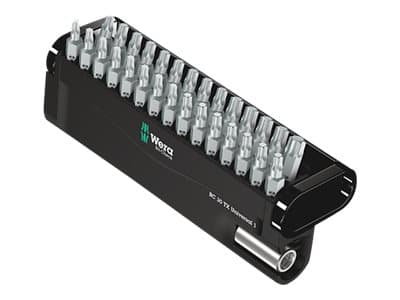 Wera Bit-Check 30 TX Universal 1 - Spissett for skrutrekker - 30 deler - torx - T10, T15, T20, T25, T30, T40 - heksagonal - lengde: 25 mm