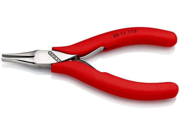 Knipex 35 11 115, Nesetang, 4 mm, 2,25 cm, Stål, Plast, Rød
